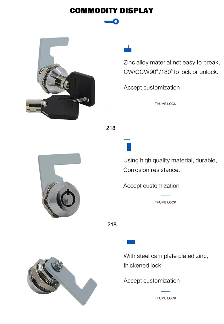 Safe Box Lock Tool Cabinet Communication Lock Tubular Cam Lock