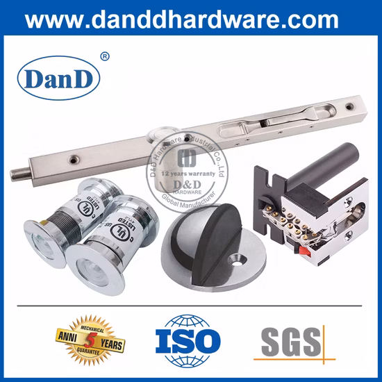 Türschlosskettenzubehör aus silberner Zinklegierung für Innentüren